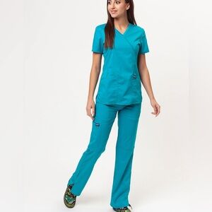 Cherokee Teal Scrub Set